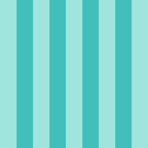 pastel teal and teal stripes 2in :: halloween vertical
