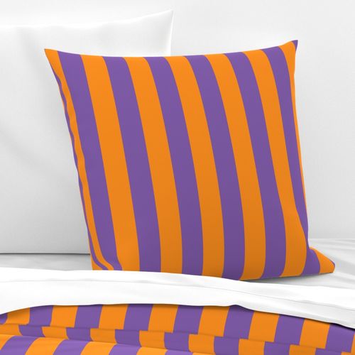 orange and purple stripes 2in :: halloween vertical