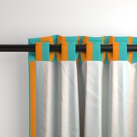 orange and teal stripes 2in :: halloween vertical