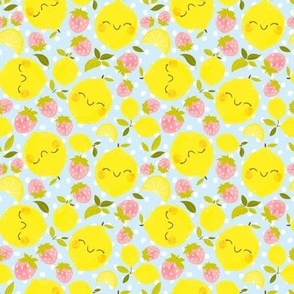 Strawberry Lemon Pattern - Smaller Print