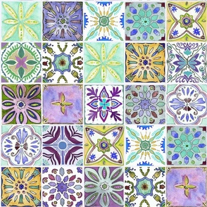 Andalucian tiles colorway Morning breeze