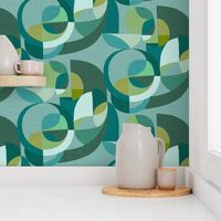 Modern Circles {Teal}