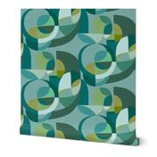 Modern Circles {Teal}