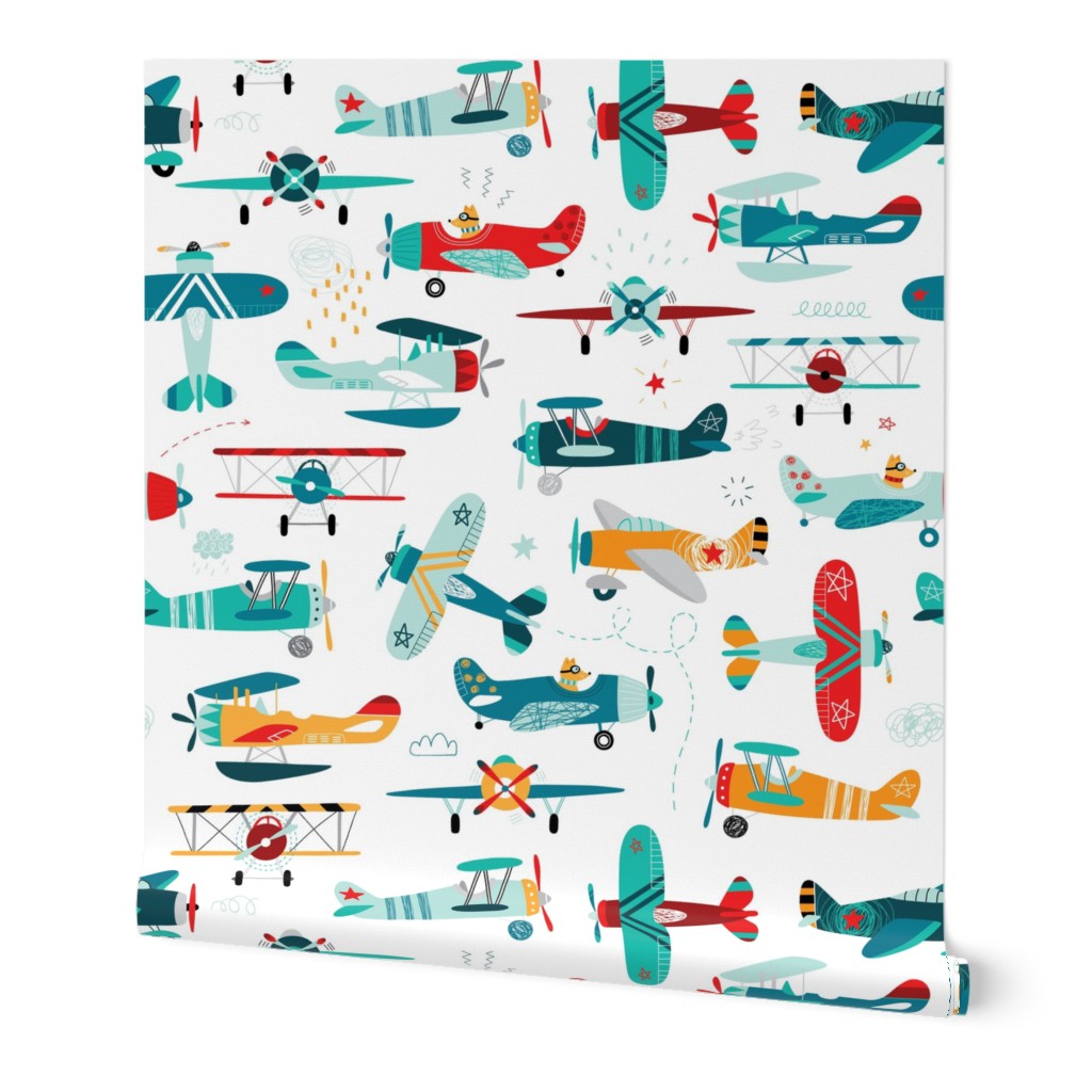 airplanes pattern-small scale  