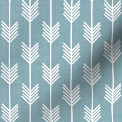 Arrow Stripe - Blue Pond textured