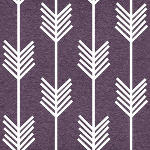 XL Arrow Stripe – Heather Eggplant