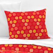 orange slice citrus fruit pattern abstract