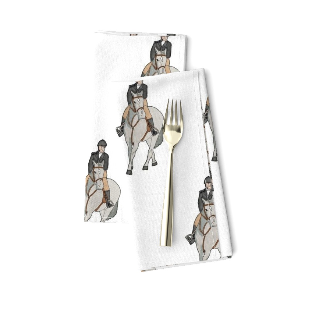 EQ_6009_A Equestrian rider hunter class water color on white background