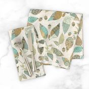 Vintage Patchwork Leaves