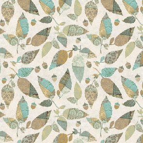 Vintage Patchwork Leaves