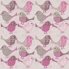 Quilted Birds Pattern 