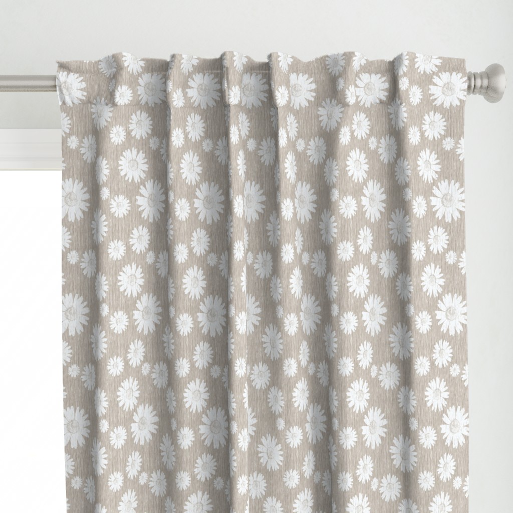 French Linen Daisy - Antique White