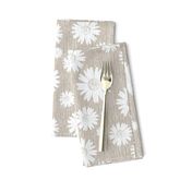 French Linen Daisy - Antique White