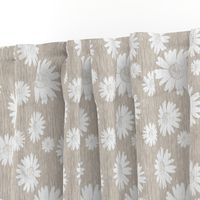 French Linen Daisy - Antique White