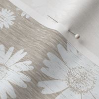 French Linen Daisy - Antique White