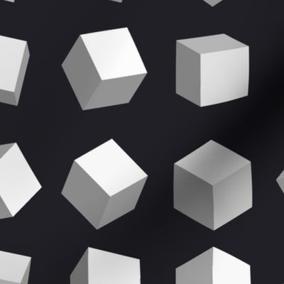 3d cube geometric pattern