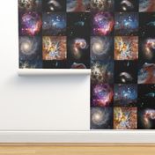 Galaxy Quilt Blocks (3 inch squares) Patchwork Cheater Quilt