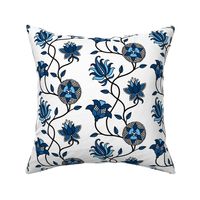 Delft Blue Oriental flowers classic blue white