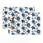 Delft Blue Oriental flowers classic blue white