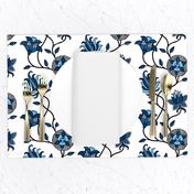 Delft Blue Oriental flowers classic blue white