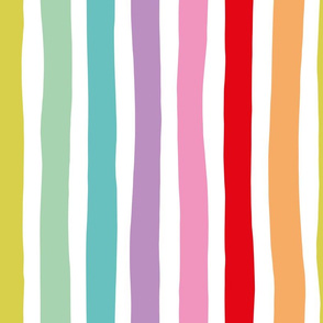 Rainbow beams abstract stripes trend colorful modern minimal design multi color Jumbo