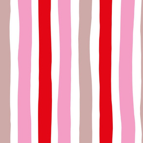 Rainbow beams abstract vertical stripes trend colorful modern minimal design girls pink summer Jumbo
