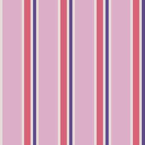 Classic Stripes Pink Purple and Rose