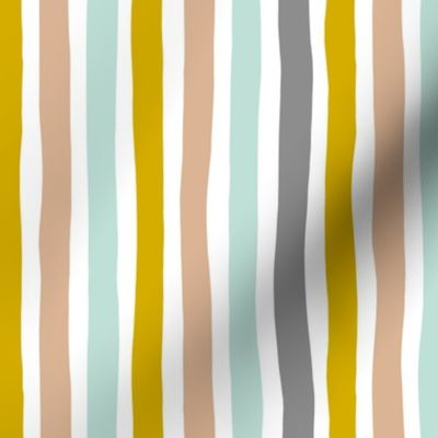 Rainbow beams abstract vertical stripes trend colorful modern minimal design gender neutral gray mint mustard yellow boys MEDIUM