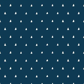 Tiny Triangles (sailor blue) Coordinate for Sloth patchwork fabric, design GL