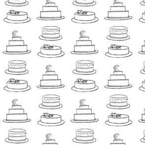 Three Cakes- Coloring Book Version