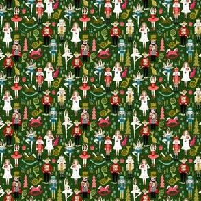 MINI - nutcracker ballet // nutcracker holiday xmas chirstmas fabric xmas holiday andrea lauren - MICRO