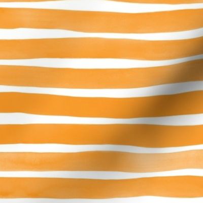 Watercolor Stripes M+M Persimmon by Friztin