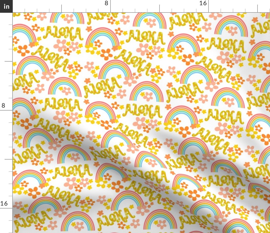 Retro Aloha Rainbow