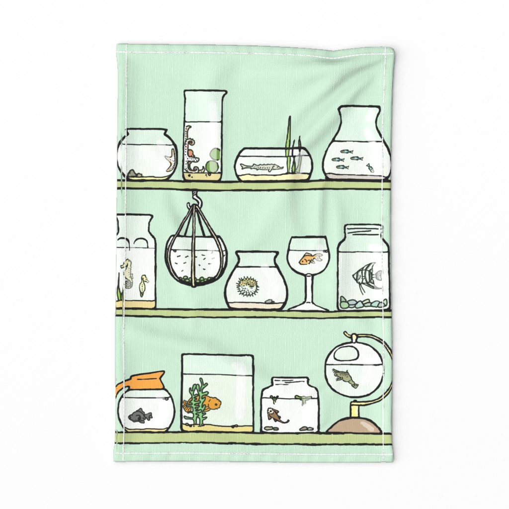 isolated elements tea towel