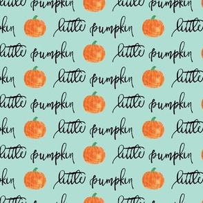 little pumpkin - halloween - aqua script