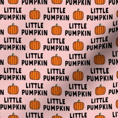 little pumpkin - halloween - pink