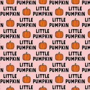 little pumpkin - halloween - pink