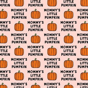 mommy's little pumpkin - halloween - pink