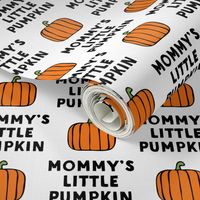 mommy's little pumpkin - halloween - white