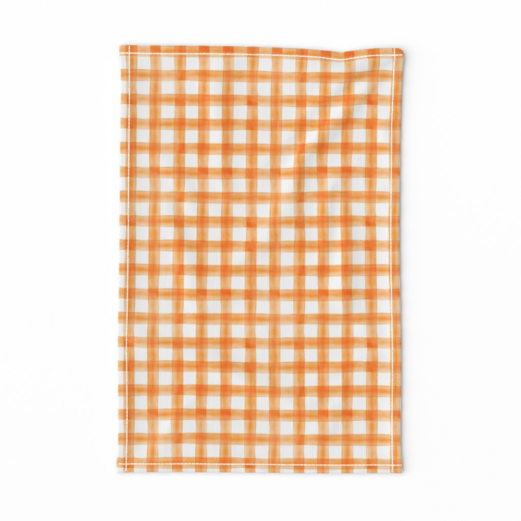 (3/4") watercolor plaid || orange 