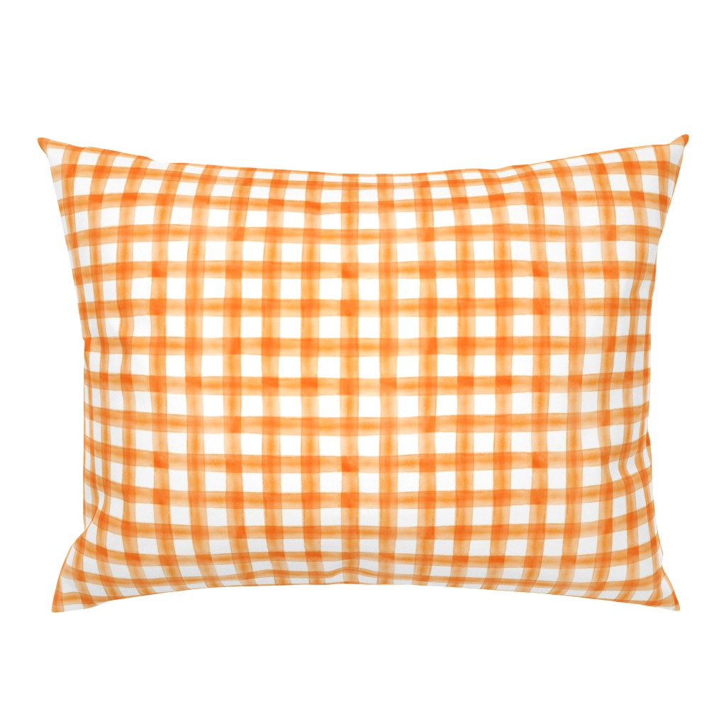 (3/4") watercolor plaid || orange 