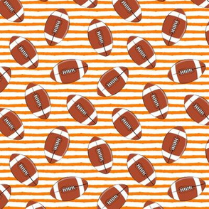 (small scale) college football (orange stripes)