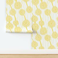 Pom Poms - Large White + Yellow  by Friztin