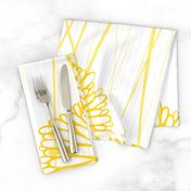 Pom Poms - Large White + Yellow  by Friztin