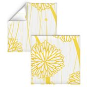 Pom Poms - Large White + Yellow  by Friztin