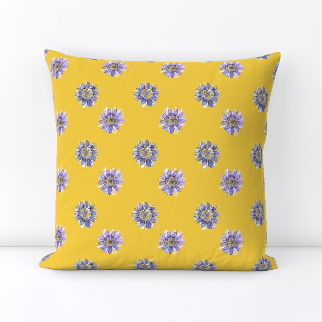 Passion Flower on Yellow