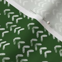 arrow stitch - green