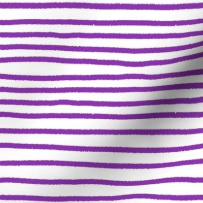 Sketchy Stripes // Med. Vibrant Purple