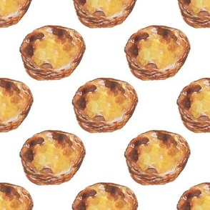 Pastel de nata white Portuguese tarts