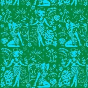 Tiki Style Fabric, Wallpaper and Home Decor | Spoonflower